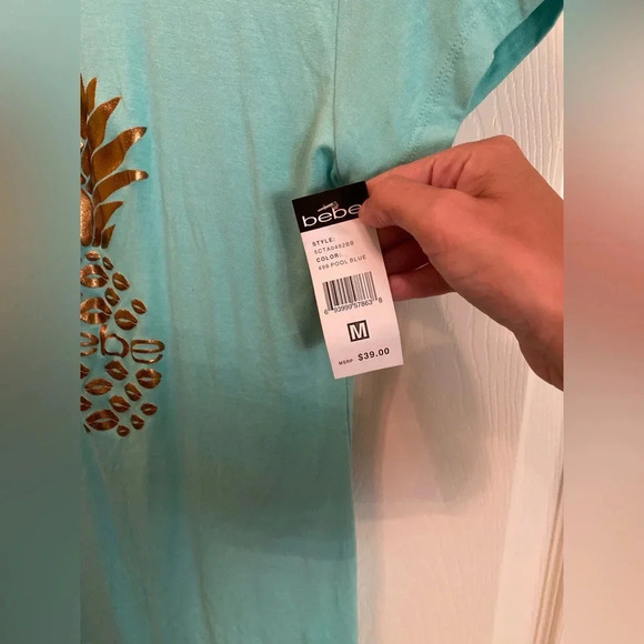 Bebe pineapple tee shirt NWT - Picture 3 of 6